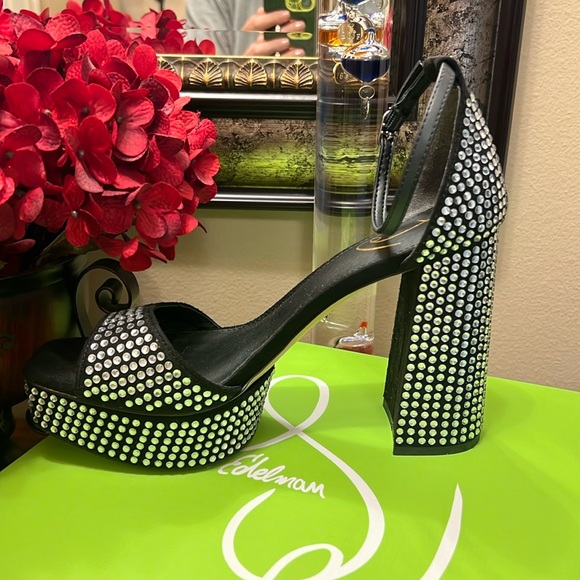 Sam Edelman Nellie Glitz Heels in Blacksue - Picture 7 of 17